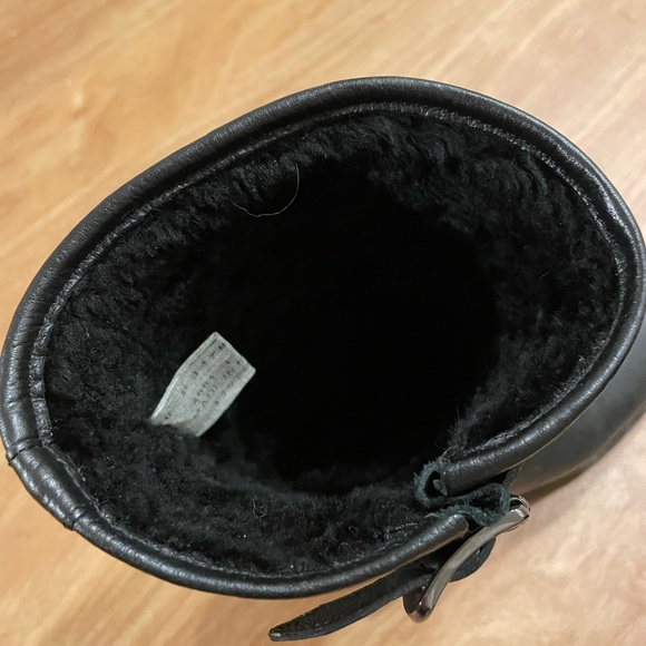 Frye Natalie mid shearling lined leather winter boot size 8 - Picture 4 of 5